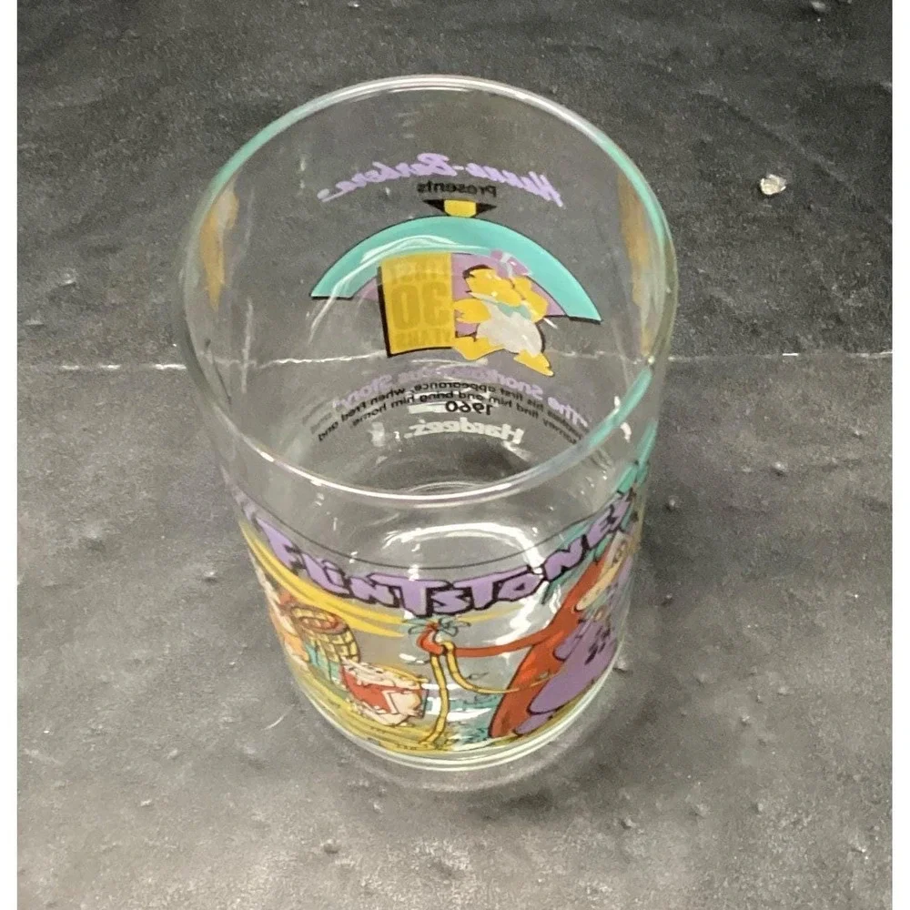 Hanna-Barbera‎ The Flintstones First 30 Years Tumbler, Vintage Collectible Glass
